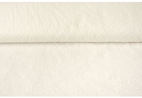 Embroidery Cotton Kiara Creme