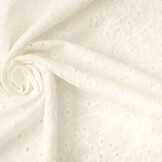 Broderie Katoen Kiara Creme