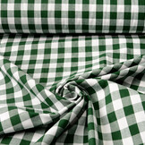 Gingham Check 16 mm Dark Green