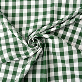 Gingham Check 16 mm Dark Green