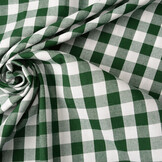 Gingham Check 16 mm Dark Green
