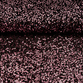 Sequins on Velvet Black - Old Pink