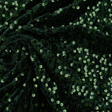 Pailletten op Velours Donker Groen
