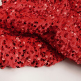 Sequins on Velvet Red