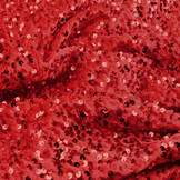 Pailletten auf Samt Rot