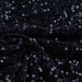 Sequins on Velvet Navy