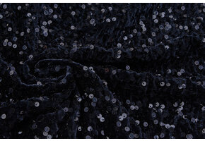 Sequins on Velvet Navy
