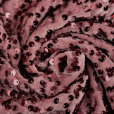 Pailletten op Velours Poeder Roze