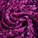 Pailletten op Velours Cyclaam