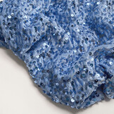 Sequins on Velvet Light Blue