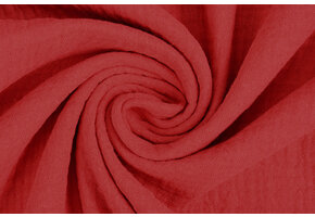 Double Gauze Fabric Red