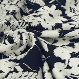 100% Viscose Elvira Navy Blue