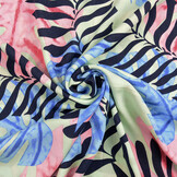 100% Viscose Congo Bladeren Pastel Groen