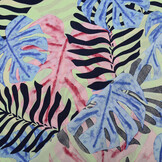 100% Viscose Congo Bladeren Pastel Groen