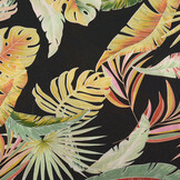 100% Viscose Hojas Black