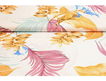 100% Viskose Zafi Weiß