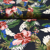 100% Viscose Flores Desierto Marine