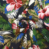 100% Viscose Flores Desierto Navy