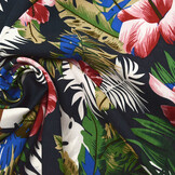 100% Viscose Flores Desierto Navy