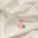 Stickerei Baumwolle Blume Kaylee Rosa