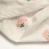 Stickerei Baumwolle Blume Kaylee Rosa