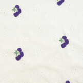 Stickerei Baumwolle Blume Kaylee Lila