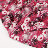 100% Viscose Daisy Fuchsia