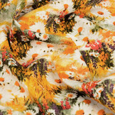 100% Viscose Daisy Geel