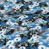 100% Viscose Daisy Blue