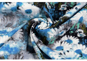 100% Viscose Daisy Blue