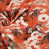 100% Viskose Daisy Orange