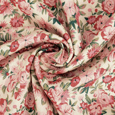 100% Viscose Yara Flowers Pink
