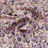 100% Viscose Yara Bloemen Lila