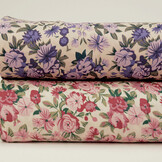 100% Viskose Yara Blumen Flieder