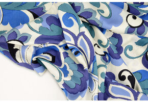 100% Viscose Balusa Blue