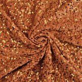 Sequins on Velvet Orange Brique