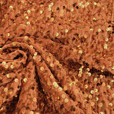 Sequins on Velvet Orange Brique
