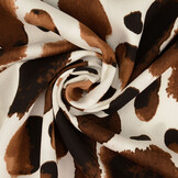 100% Viscose Swati Spots Brown