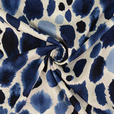 100% Viscose Swati Spots Blue