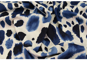 100% Viscose Swati Spots Blue