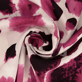 100% Viskose Swati Flecken Fuchsia