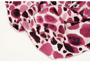 100% Viskose Swati Flecken Fuchsia