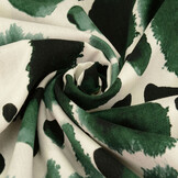 100% Viscose Swati Vlekken Flessengroen