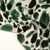 100% Viscose Swati Vlekken Flessengroen