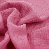 Double Gauze Fabric Fuchsia Pink