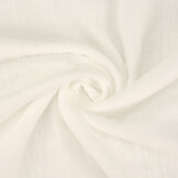 Double Gauze Fabric Linen Structure White
