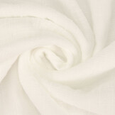 Double Gauze Fabric Linen Structure White