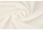 Double Gauze Fabric Linen Structure White