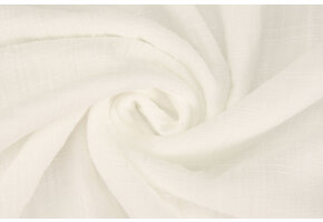 Double Gauze Fabric Linen Structure White