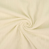 Double Gauze Fabric Linen Structure Creme